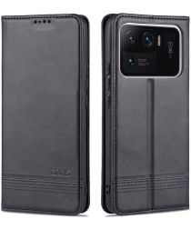 Geen AZNS Xiaomi Mi 11 Ultra Hoesje Portemonnee Book Case Kunstleer Zwart