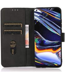 KHAZNEH Xiaomi Mi 11 Ultra Hoesje Retro Portemonnee Book Case Zwart