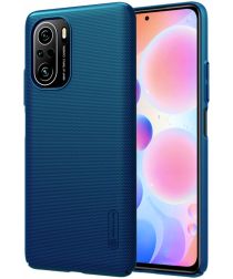 Nillkin Super Frosted Shield Hoesje Xiaomi Poco F3 Blauw