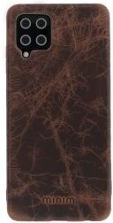 Minim Samsung Galaxy A42 Hoesje Back Cover Hoesje Bruin