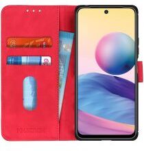 KHAZNEH Xiaomi Redmi Note 10 5G/Poco M3 Pro Hoesje Book Case Rood