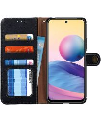 KHAZNEH Xiaomi Redmi Note 105G/Poco M3 Pro Hoesje RFID Book Case Zwart