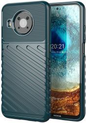 Geen Nokia X10 / X20  Hoesje TPU Thunder Design Groen