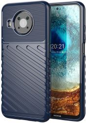 Geen Nokia X10 / X20  Hoesje TPU Thunder Design Blauw