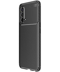 Selected by GSMpunt.nl OnePlus Nord CE 5G Hoesje Siliconen Carbon TPU Back Cover Zwart