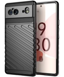 Selected by GSMpunt.nl Google Pixel 6 Hoesje TPU Thunder Design Back Cover Zwart