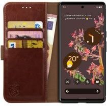 Rosso Element Google Pixel 6 Hoesje Book Cover Wallet Bruin