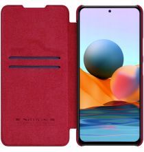 Nillkin Qin Xiaomi Redmi Note 10 5G / Poco M3 Hoesje Book Case Rood