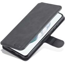 AZNS Samsung Galaxy S21 FE Hoesje Wallet Book Case Kunstleer Zwart