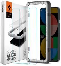 Spigen AlignMaster Google Pixel 5a Screen Protector Tempered Glass