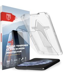 Rosso Apple iPhone 11 Pro Max Tempered Glass met Installatietray