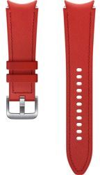 Samsung Origineel Samsung Universeel Watch 20MM Bandje Hybrid Leer Rood (S/M)