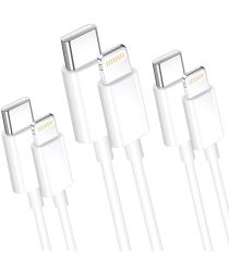 Geen USB-C naar Apple Lightning iPhone / iPad Kabel 1 Meter - Triple Pack