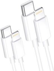 Geen USB-C naar Apple Lightning iPhone / iPad Kabel 1 Meter - Duo Pack