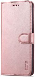 Geen AZNS Oppo A94 Hoesje Book Case Kunst Leer Roze