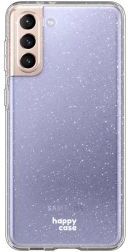 HappyCase Samsung Galaxy S21 Hoesje Flexibel TPU Glitter Print