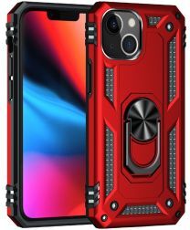 Selected by GSMpunt.nl Apple iPhone 13 Mini Hoesje Hybride Kickstand Back Cover Rood