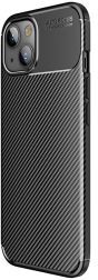 Selected by GSMpunt.nl Apple iPhone 13 Hoesje Siliconen Carbon TPU Back Cover Zwart