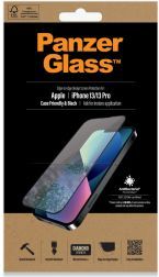 PanzerGlass iPhone 13 / 13 Pro Screenprotector Antibacterieel Zwart