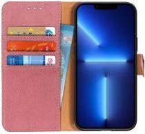 KHAZNEH Apple iPhone 13 Pro Hoesje Portemonnee Book Case Roze