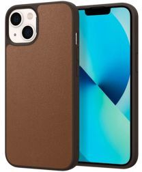 Spigen Ciel by Cyrill Leather Brick iPhone 13 Hoesje Bruin