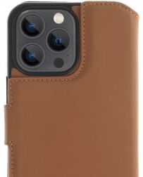 Minim 2-in-1 iPhone 13 Pro Hoesje Book Case en Back Cover Bruin