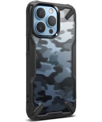 Ringke Fusion X Apple iPhone 13 Pro Hoesje Camo Zwart