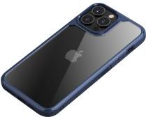 Geen iPaky Apple iPhone 13 Pro Max Hoesje Back Cover Transparant/Blauw