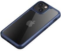 Geen iPaky Apple iPhone 13 Mini Hoesje Hybride Back Cover Transparant/Blauw