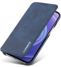 LC.IMEEKE Apple iPhone 13 Pro Max Hoesje Portemonnee Book Case Blauw