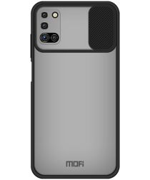 Geen MOFI Samsung Galaxy A03s Hoesje met Camera Slider Back Cover Zwart