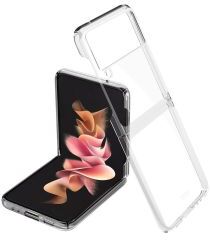 Geen Samsung Galaxy Z Flip 3 Hoesje Hard Case Back Cover Transparant