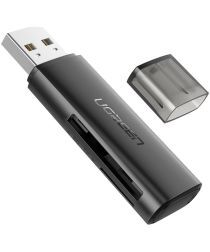Geen 2-in-1 Kaartlezer USB 2.0 naar SD / TF Cardreader Zwart