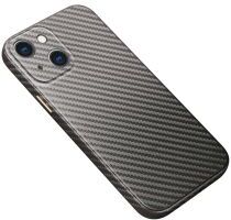 R-Just Carbon Fiber Apple iPhone 13 Mini Hoesje Back Cover Grijs