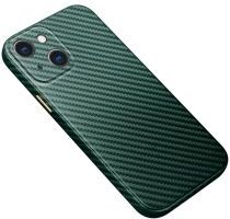 R-Just Carbon Fiber Apple iPhone 13 Mini Hoesje Back Cover Groen