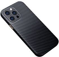 R-Just Carbon Fiber Apple iPhone 13 Pro Hoesje Back Cover Zwart