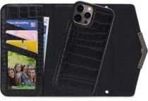 Mobilize Velvet Clutch Apple iPhone 12 / 12 Pro Hoesje Black Croco