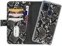 Mobilize Gelly Wallet Zipper Samsung Galaxy A21S Hoesje Black Snake