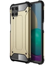 Selected by GSMpunt.nl Samsung Galaxy M22/A22 4G Hoesje Shock Proof Back Cover Goud