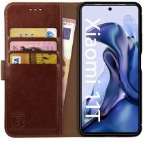 Rosso Element Xiaomi 11T/11T Pro Hoesje Book Cover Wallet Bruin