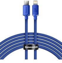 Baseus Crystal Series USB-C naar Apple Lightning Kabel 20W 2M Blauw