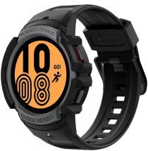 Spigen Rugged Armor Pro Samsung Watch 4 40MM Hoesje en Bandje Grijs