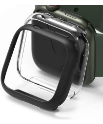 Ringke Slim Apple Watch 7 45MM Hoesje Transparant Zwart (2-Pack)