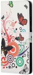 Geen Samsung Galaxy M52 Hoesje Portemonnee Book Case Butterfly Print