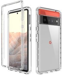 Geen Google Pixel 6 Pro Hoesje Volledig Schokbestendig Cover Transparant