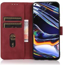 KHAZNEH Nokia G50 Hoesje Retro Wallet Book Case Kunstleer Rood