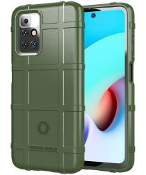 Selected by GSMpunt.nl Xiaomi Redmi 10 Hoesje Shock Proof Rugged Back Cover Groen