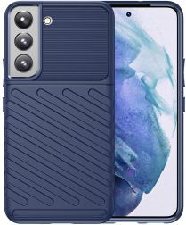 Selected by GSMpunt.nl Samsung Galaxy S22 Hoesje TPU Thunder Design Back Cover Blauw