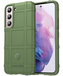 Selected by GSMpunt.nl Samsung Galaxy S22 Hoesje Shock Proof Rugged Shield Back Cover Groen