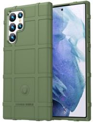 Selected by GSMpunt.nl Samsung Galaxy S22 Ultra Hoesje Shock Proof Rugged Back Cover Groen